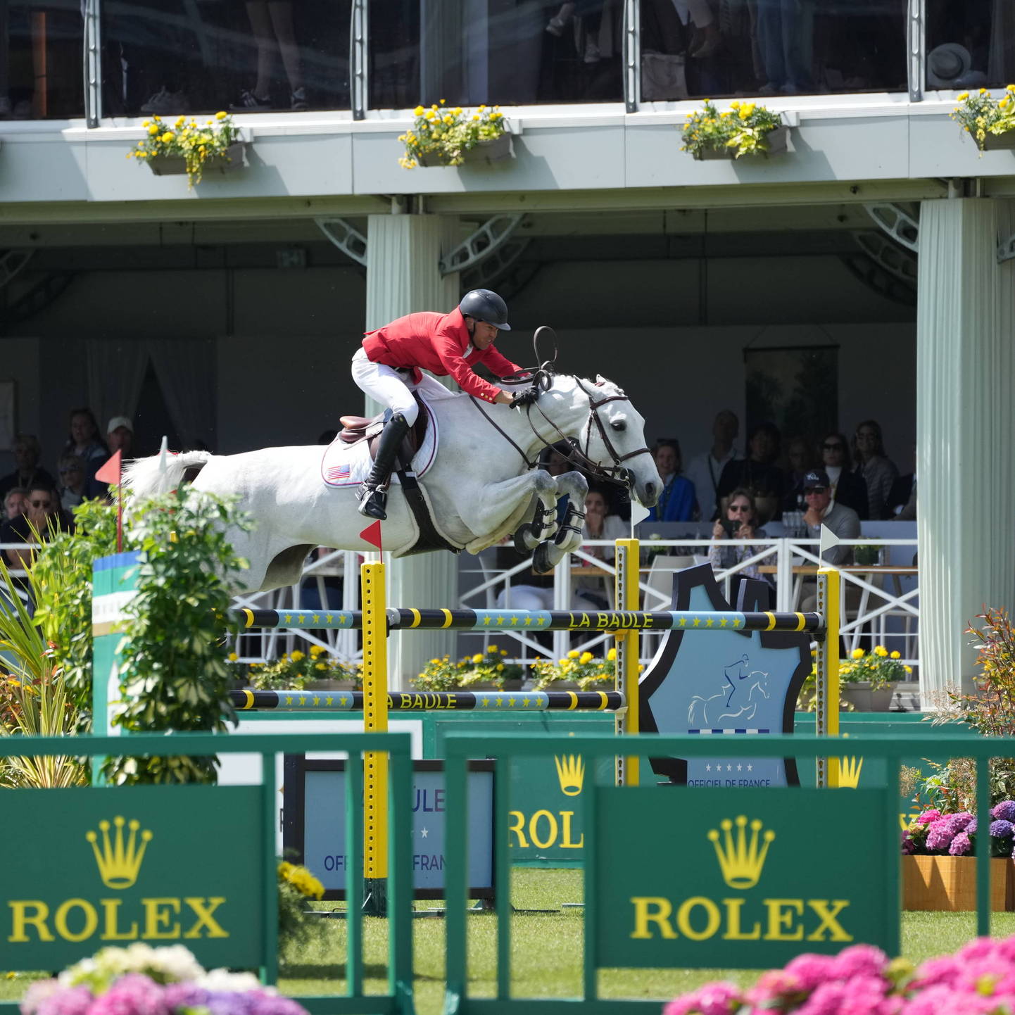 Kent Farrington, winner of the Rolex Grand Prix Ville de La Baule, was overjoyed with his victory, especially after a minor setback in Friday's Nations Cup.