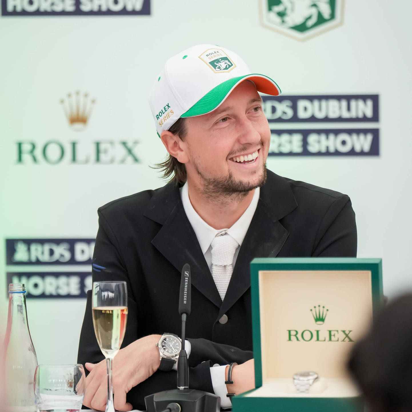 Martin Fuchs - Winner of the Rolex Grand Prix d'Irlande 2024 with  Conner Jei