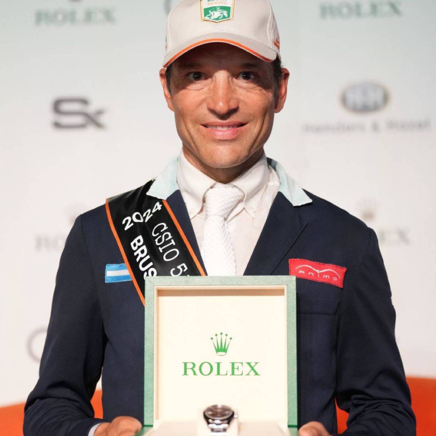 José María Larocca, winner of the Rolex Grand Prix 2024 riding Finn Lente