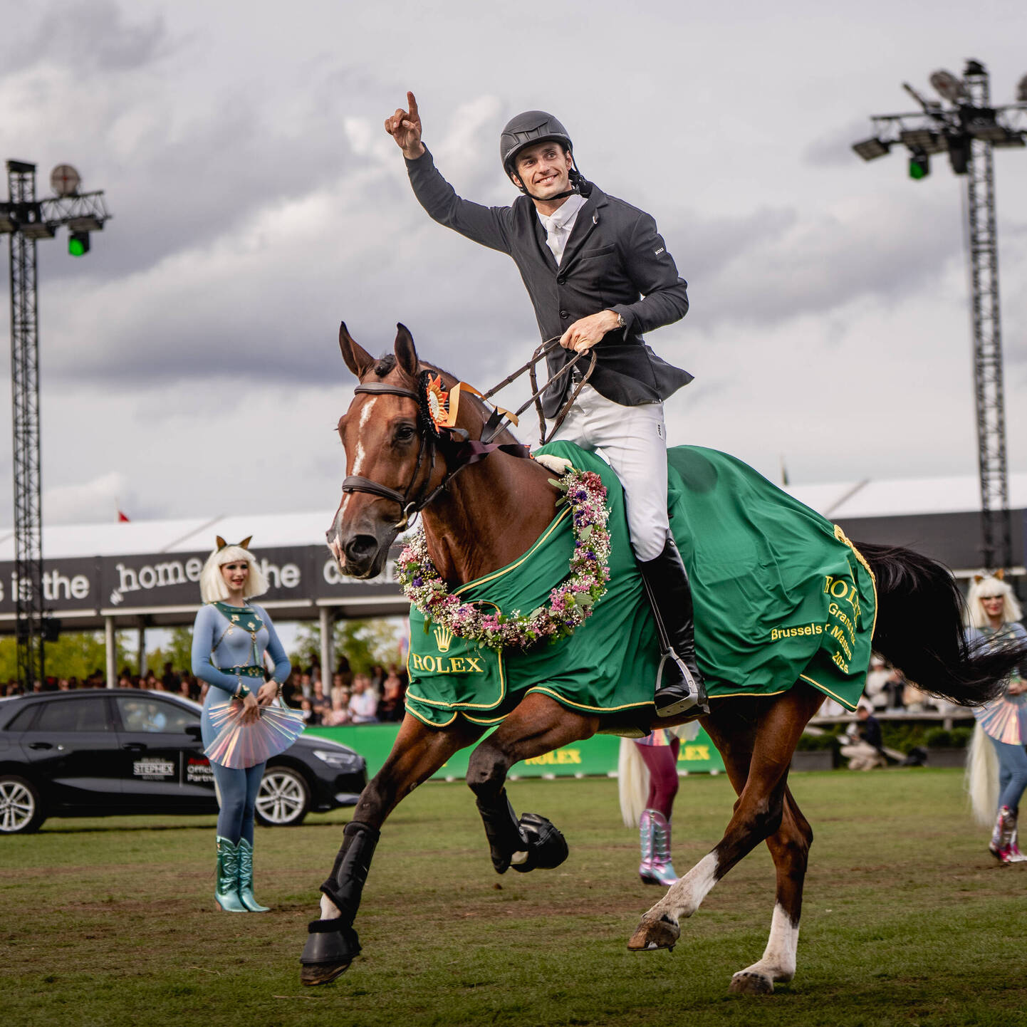 Richard Vogel, winner of the Rolex Grand Prix 2025 riding Gangster Montdesir