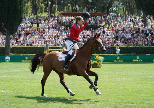 Karl Cook and Caracole de la Roque win the Rolex Grand Prix of Rome