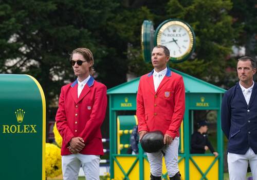 presentation; grand prix; 526, BOND JAMESBOND DE HAY, Gregory WATHELET; 666, CARACOLE DE LA ROQUE, Karl COOK; 668, GREYA, Kent FARRINGTON; Sportfot