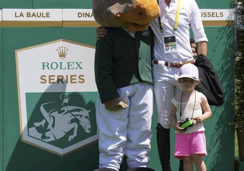 Grand Prix; course walk; Rosie, Steve Guerdat; Photo(c) Rolex/Sportfot
