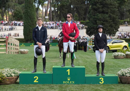 Max Kuhner;  Karl Cook, Petronella Andersson. Photo(c) Rolex/Sportfot