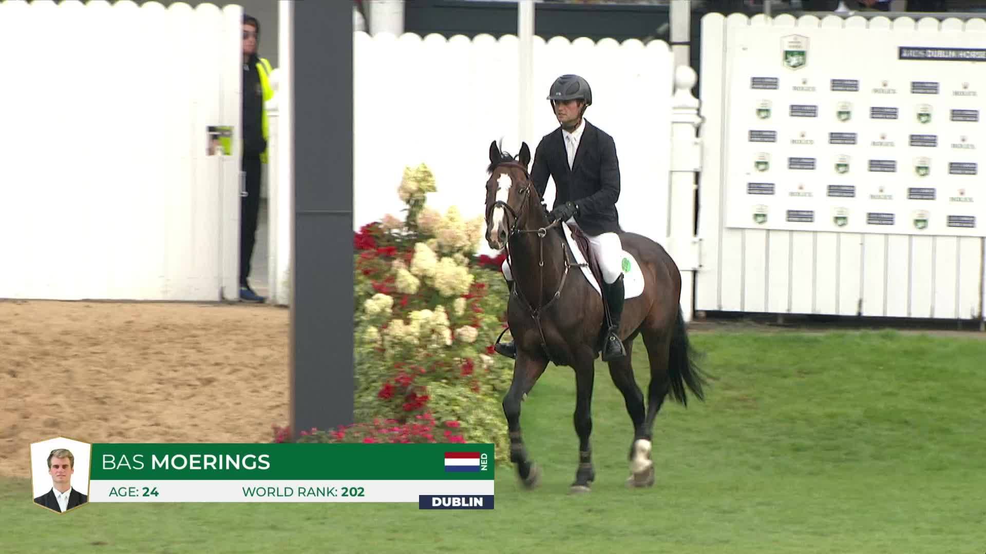 Bas Moerings with Jesther - Dublin Horse Show 2024 - Round 1