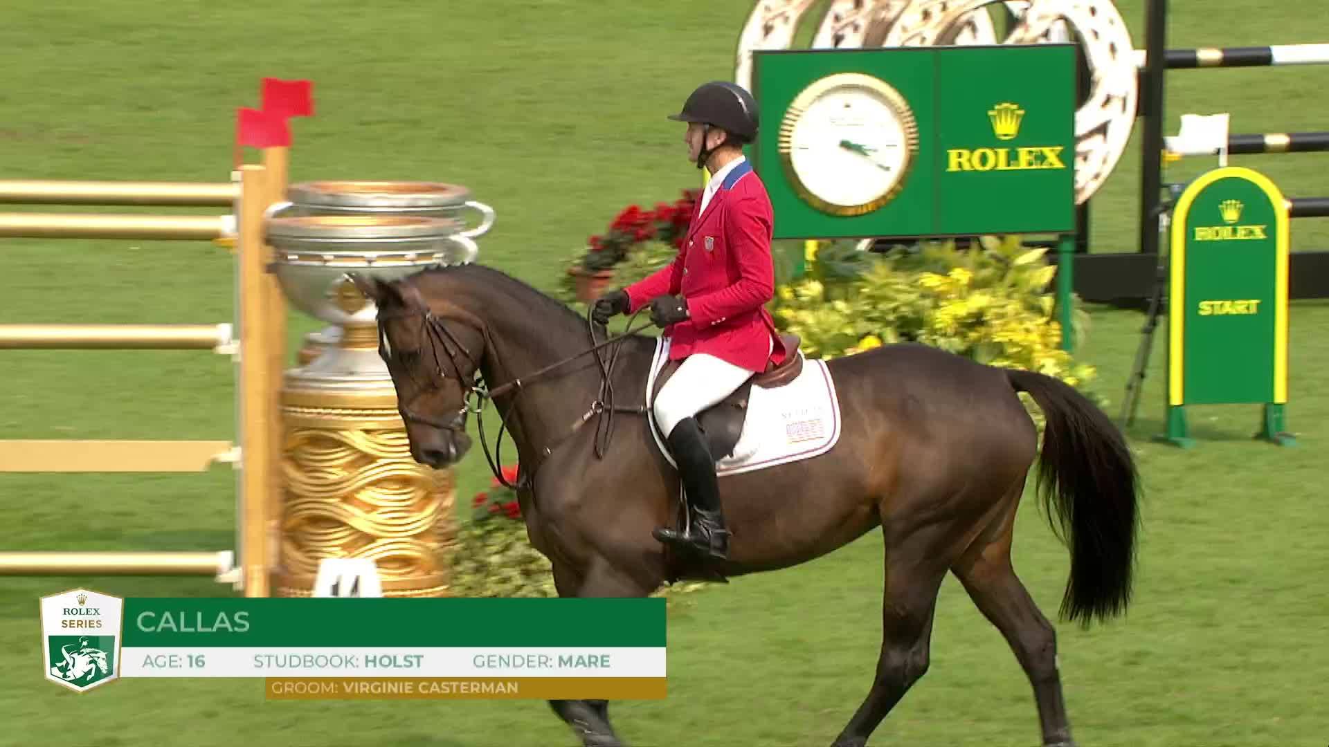 Mclain Ward with Callas - Dublin Horse Show 2024 - Round 1