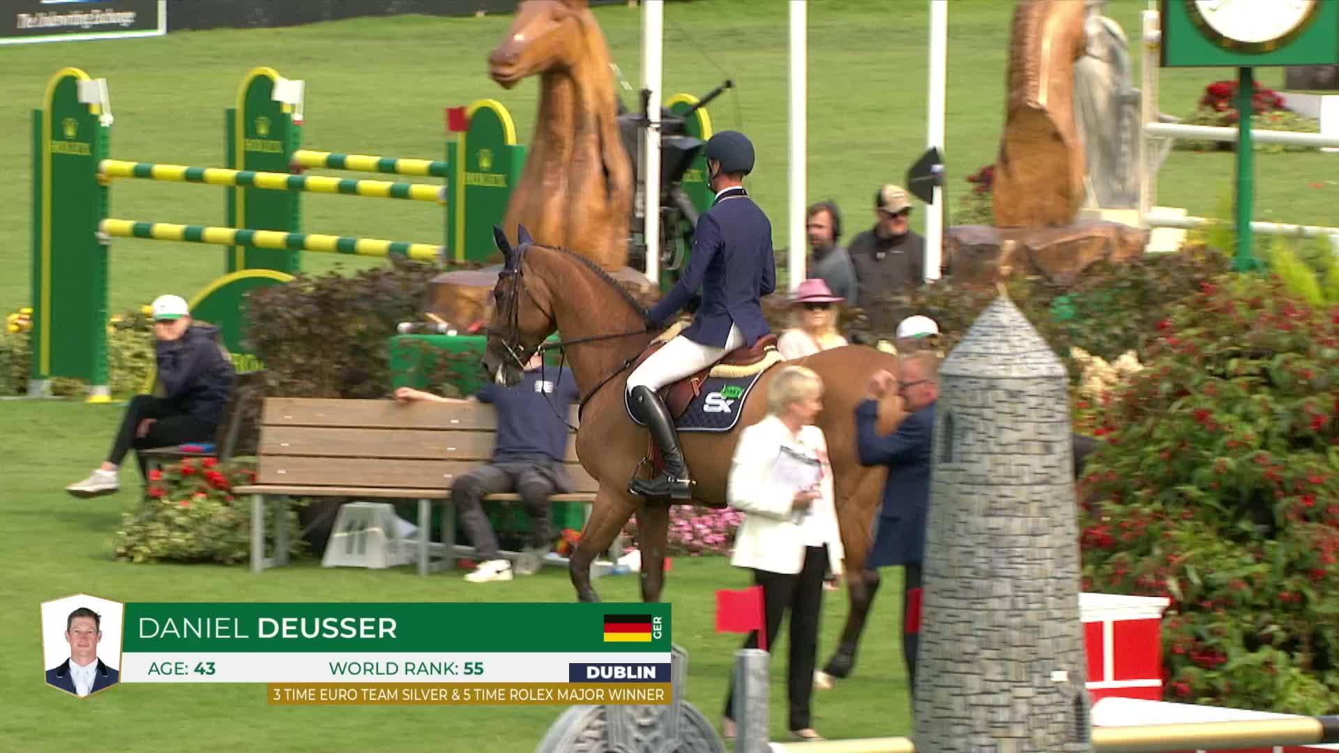 Daniel Deusser with Killer Queen Vdm - Dublin Horse Show 2024 - Round 1