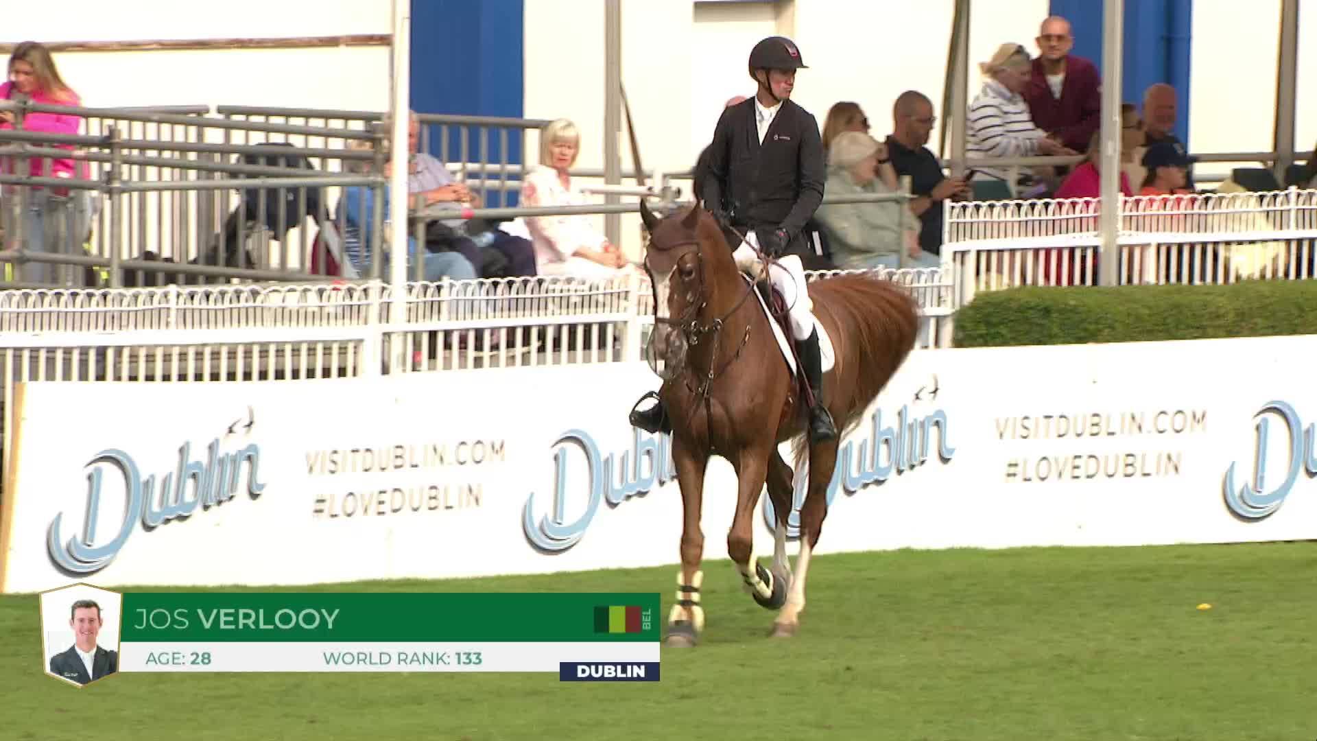 Jos Verlooy with Nixon Van 'T Meulenhof - Dublin Horse Show 2024 - Round 1