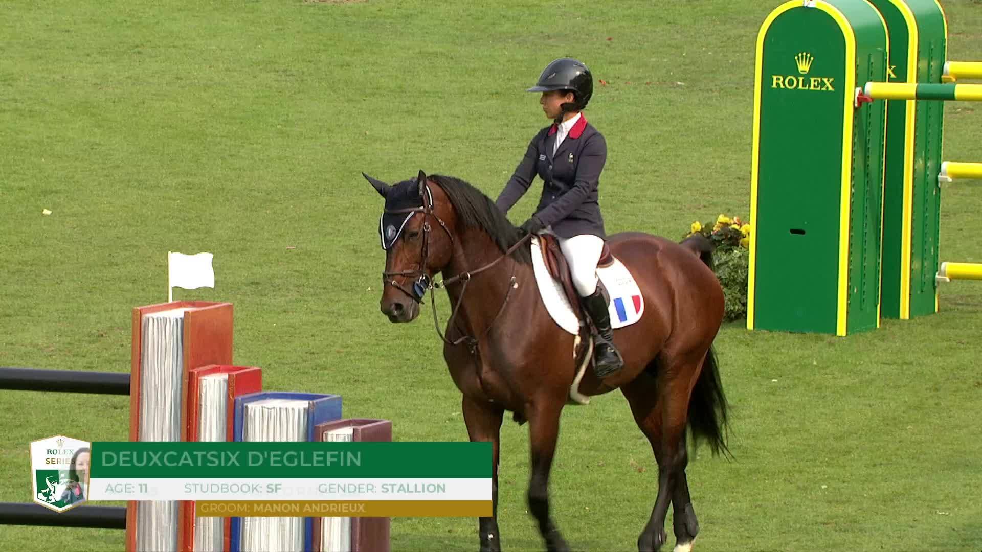 Marie Pellegrin with Deuxcatsix d'Eglefin - Dublin Horse Show 2024 - Round 1