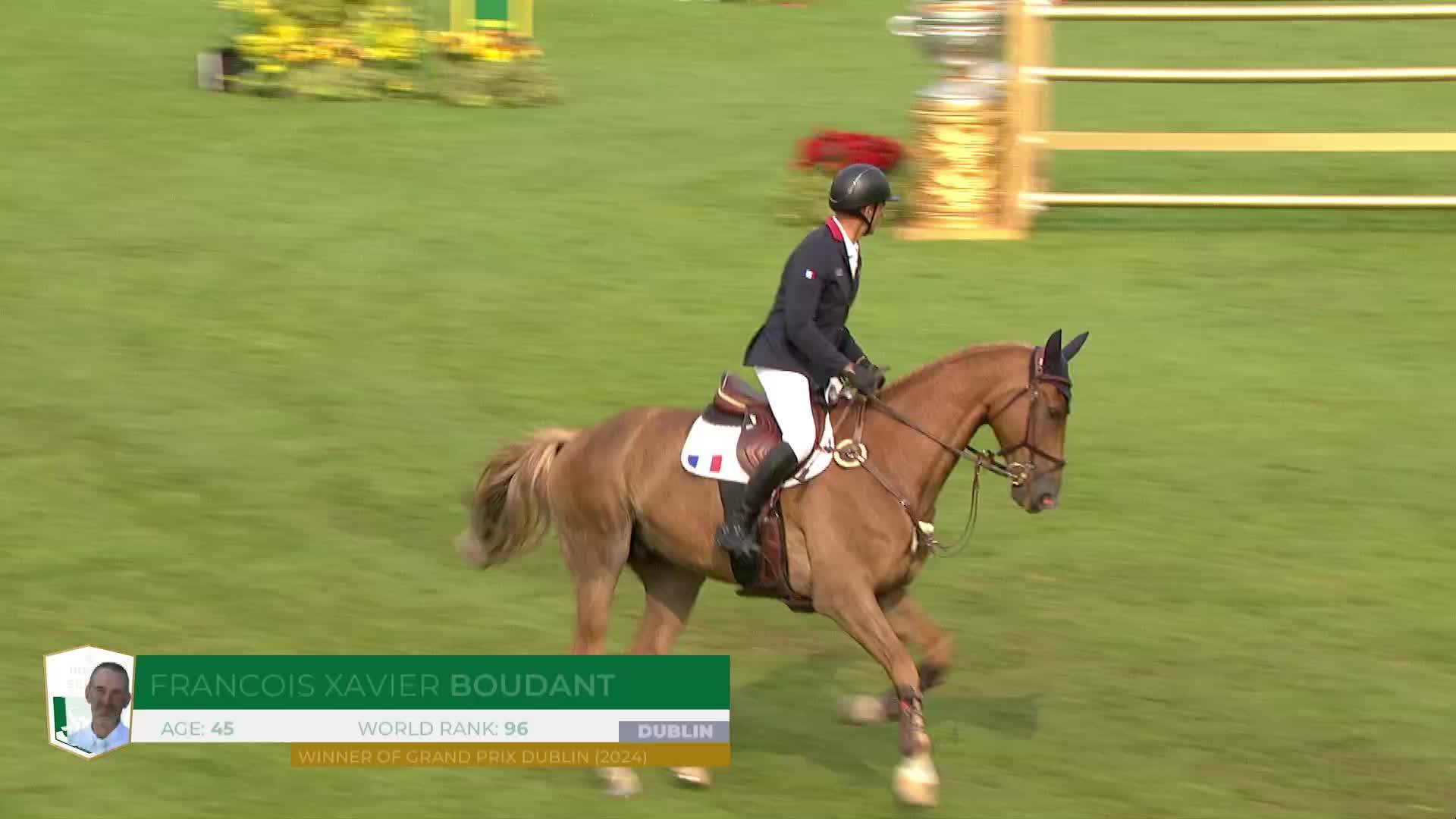 Francois Xavier Boudant with Brazyl du Mezel - Dublin Horse Show 2024 - Round 1