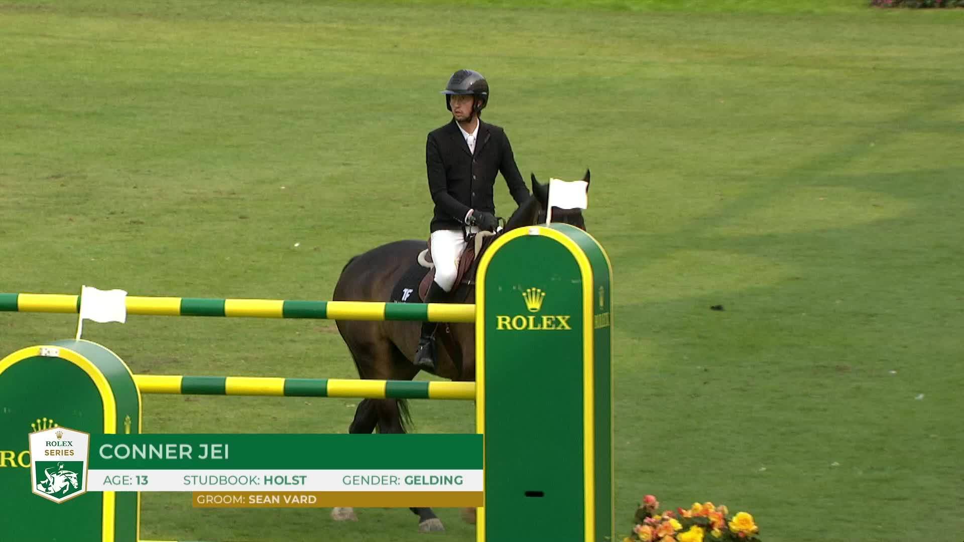 Martin Fuchs with Conner Jei - Dublin Horse Show 2024 - Round 1