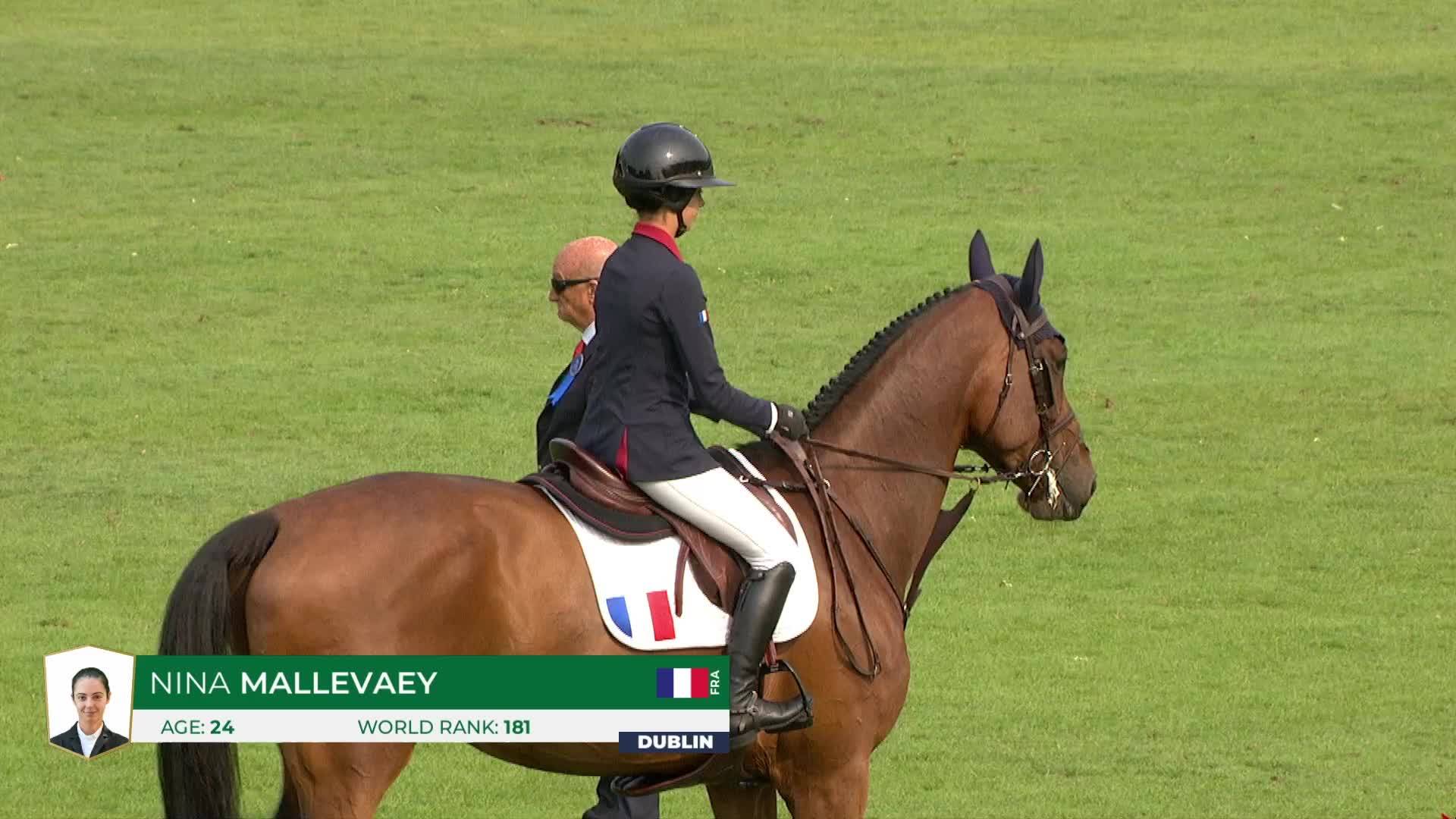 Nina Mallevaey with Dynastie de Beaufour - Dublin Horse Show 2024 - Round 1