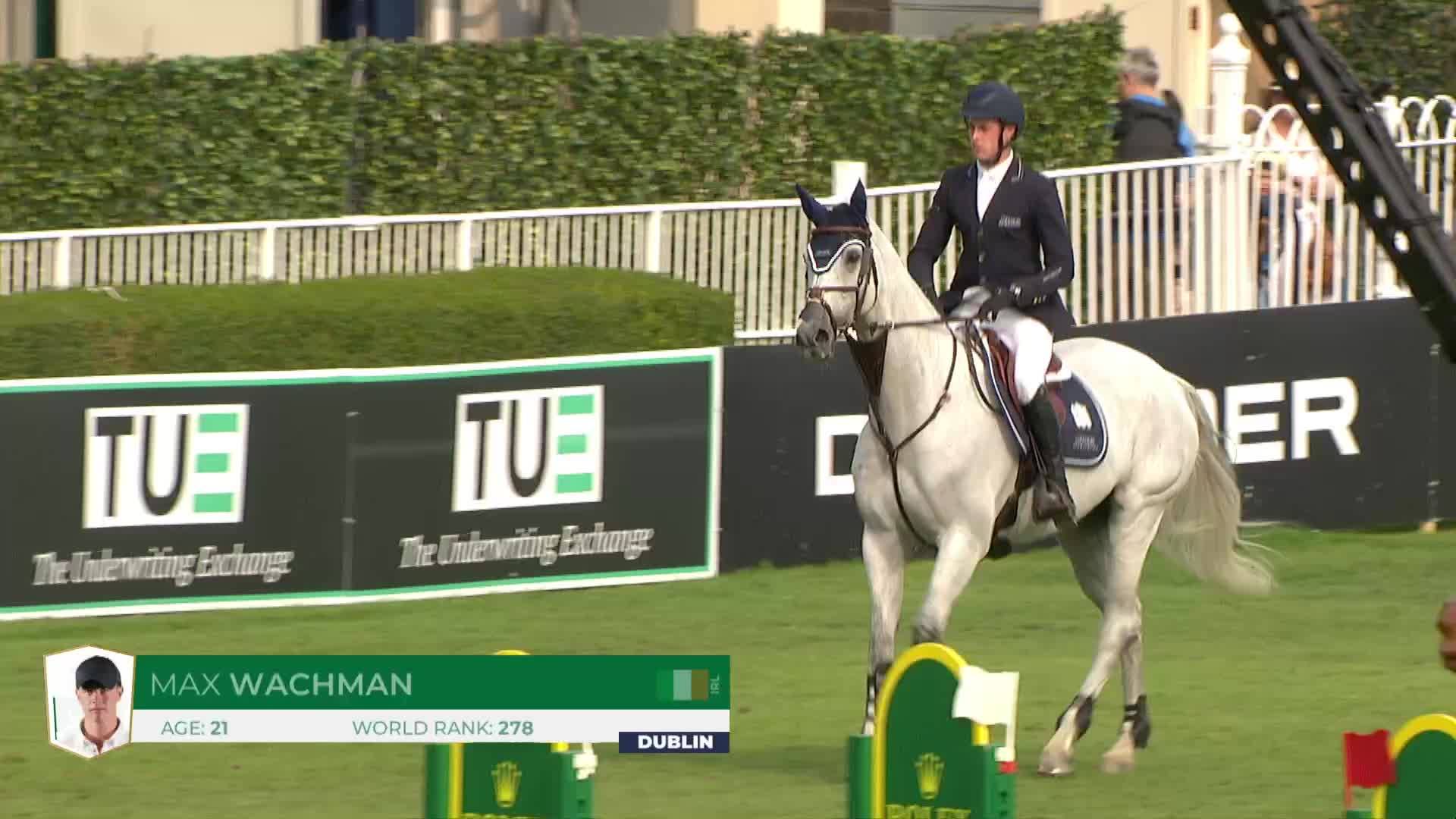 Max Wachman with Kilkenny - Dublin Horse Show 2024 - Round 1