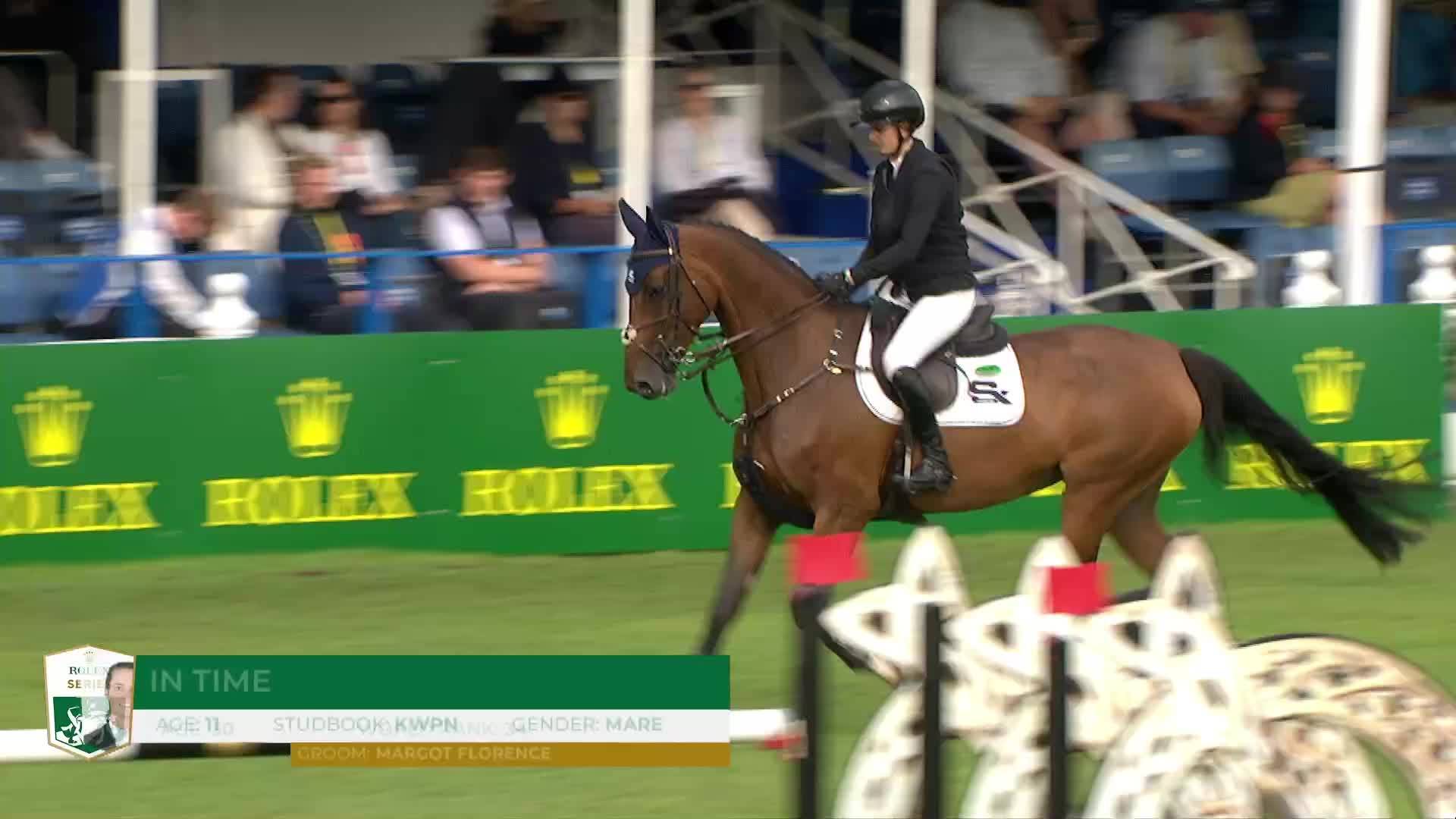 Richard Vogel with Cloudio - Dublin Horse Show 2025 - Round 1
