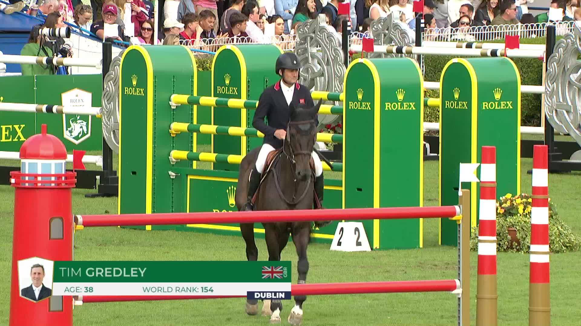 Tim Gredley with Imperial Hbf - Dublin Horse Show 2024 - Round 2