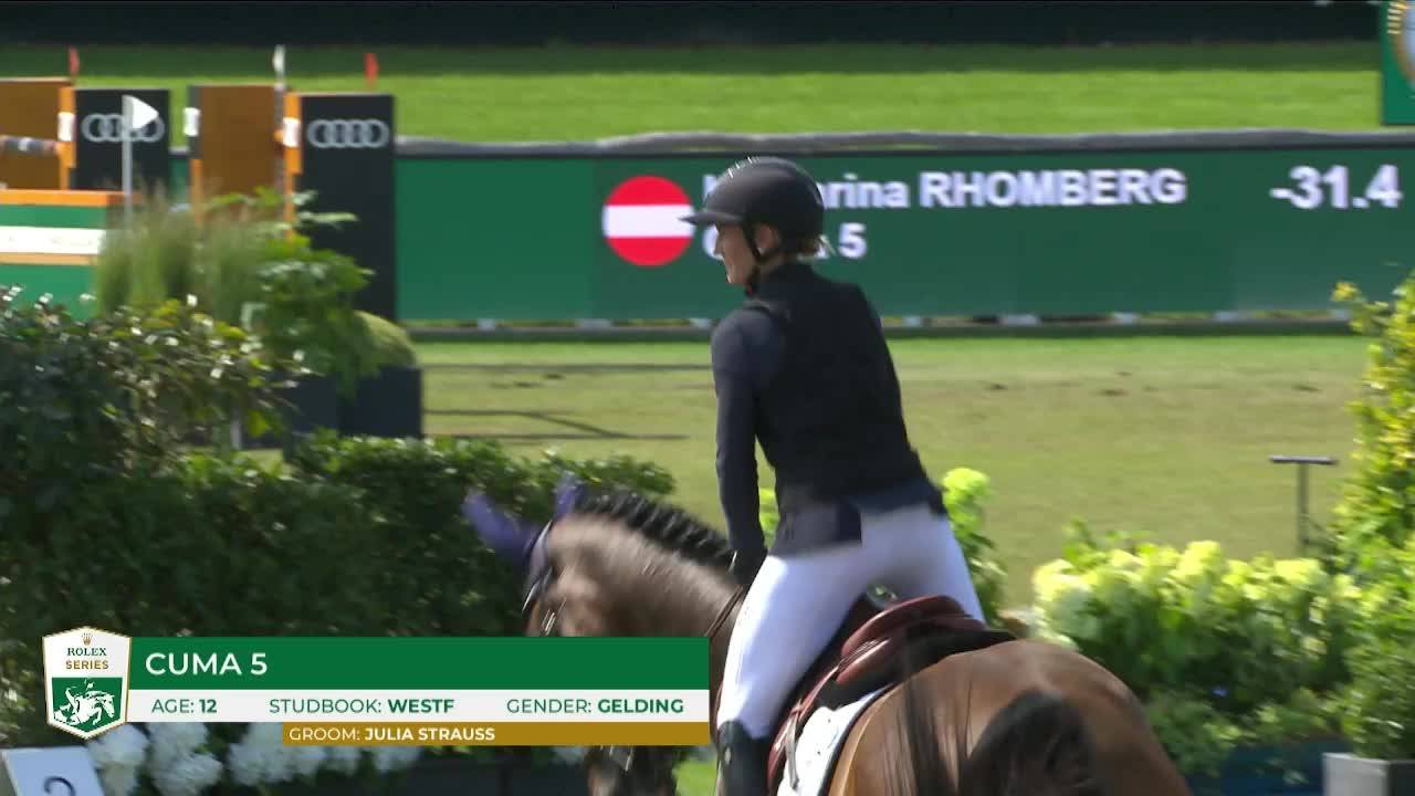 Katharina Rhomberg with Cuma 5 - Brussels Stephex Masters 2024 - Round 1