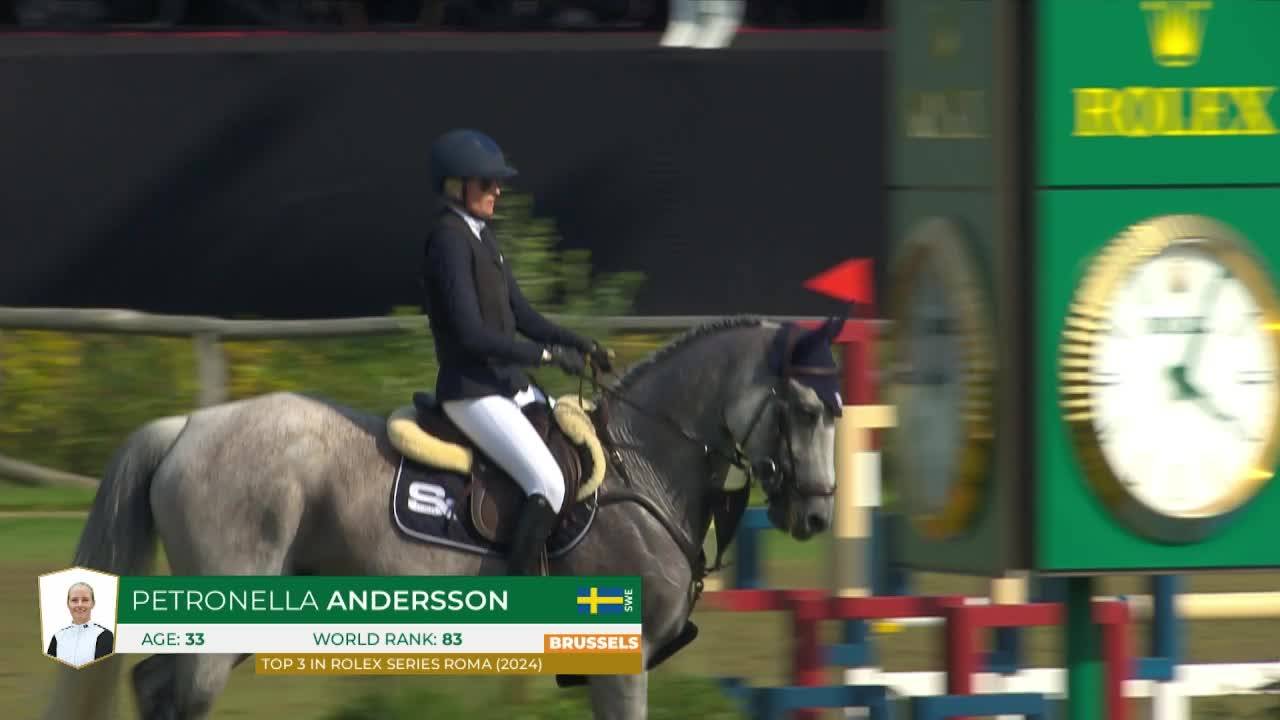 Petronella Andersson with Opaline de W&s - Brussels Stephex Masters 2024 - Round 1
