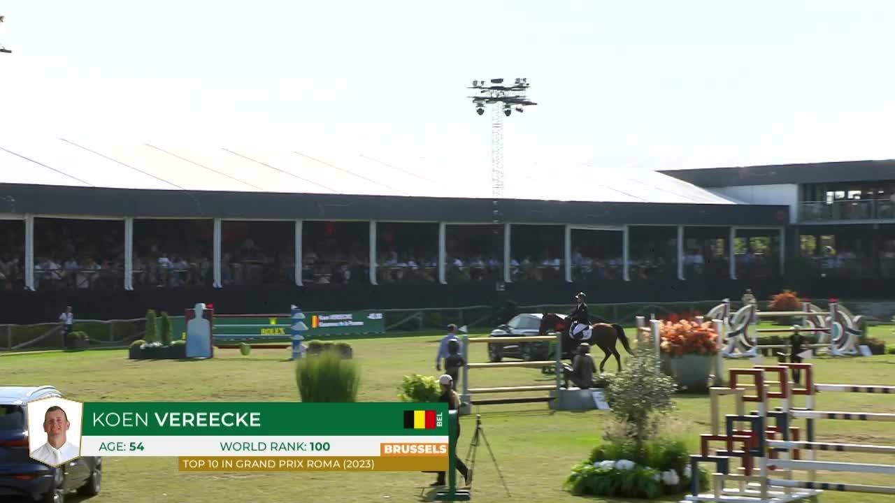 Koen Vereecke with Kasanova de la Pomme - Brussels Stephex Masters 2024 - Round 1