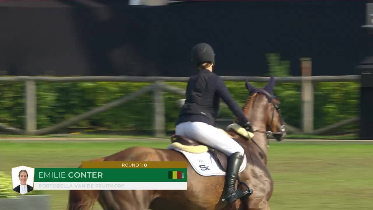 Emilie Conter with Portobella Van de Fruitkorf - Brussels Stephex Masters 2024 - Round 2
