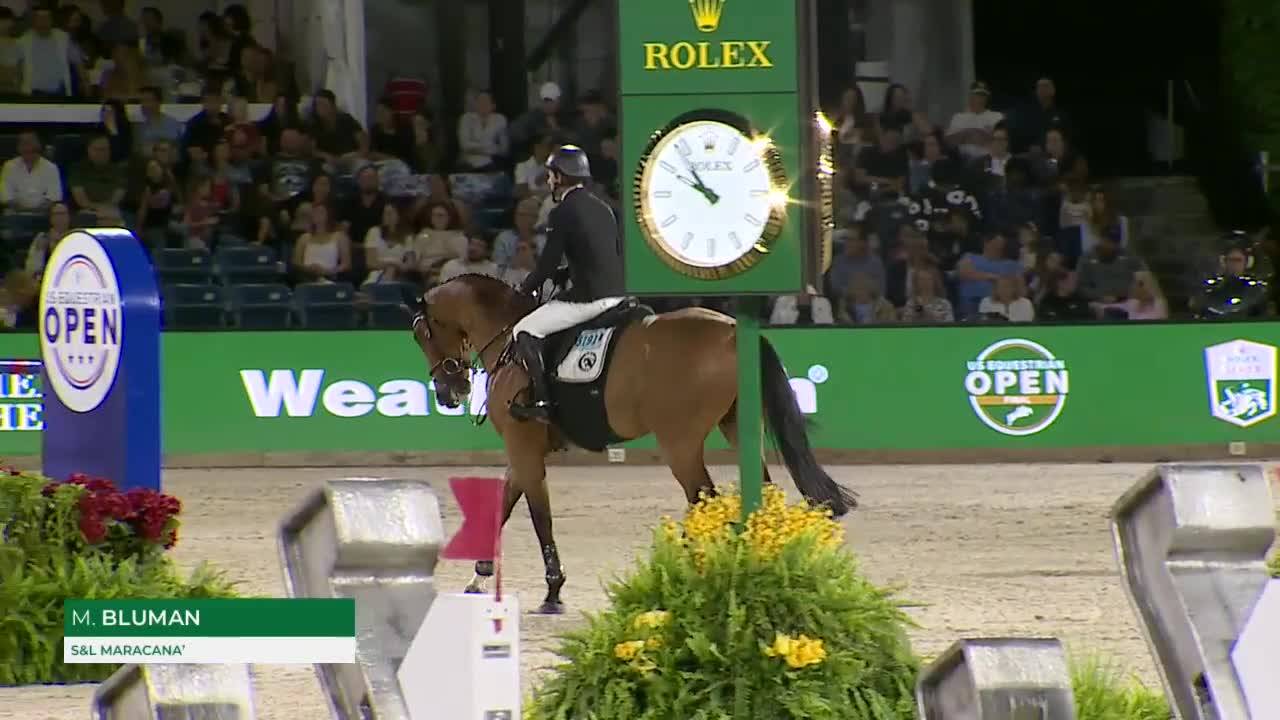 Mark Bluman with S&l Maracana’ - CSI 5* Wellington 2025 - Round 1