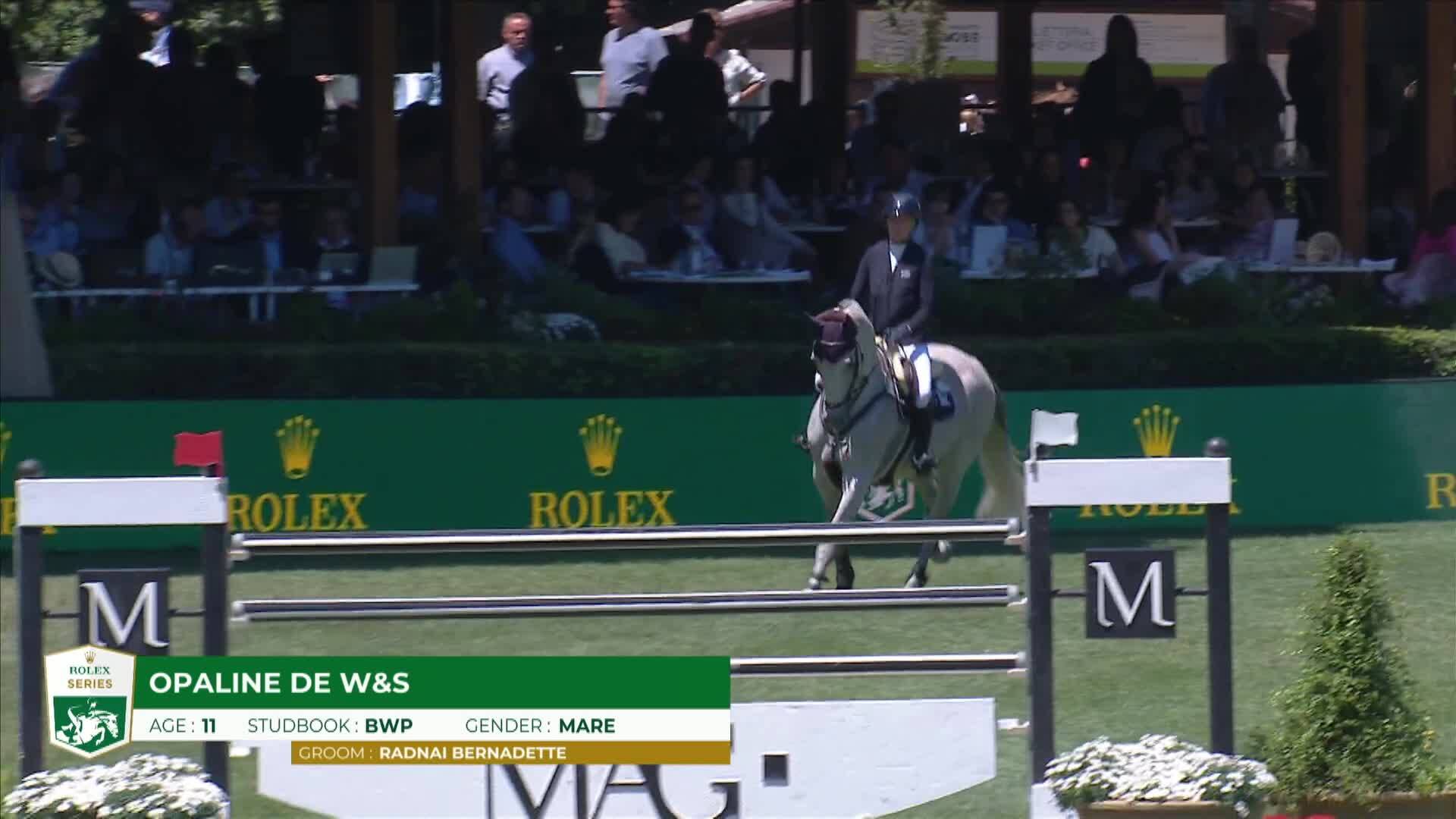 Petronella Andersson with Opaline de W&s - CSIO 5* Rome 2025 - Round 1