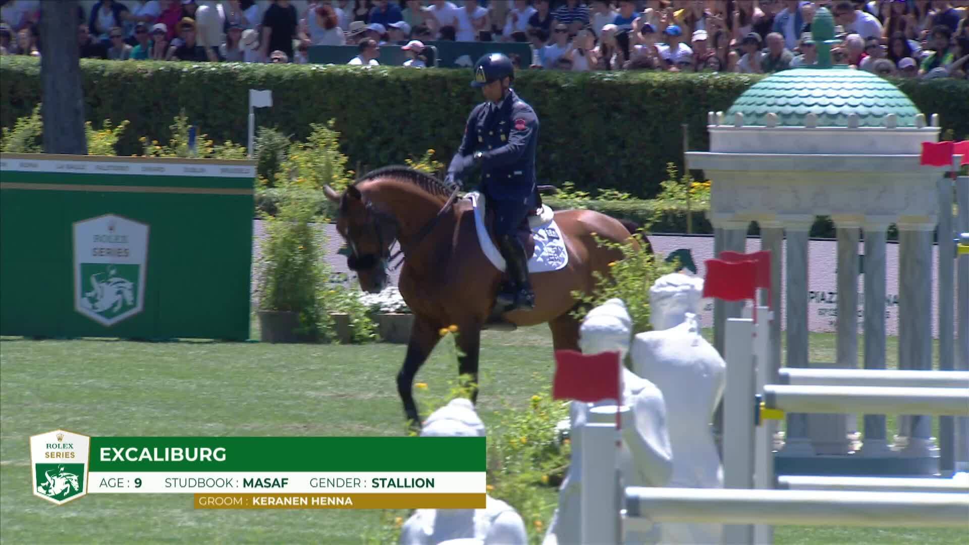 Emilio Bicocchi with Excaliburg - CSIO 5* Rome 2025 - Round 1