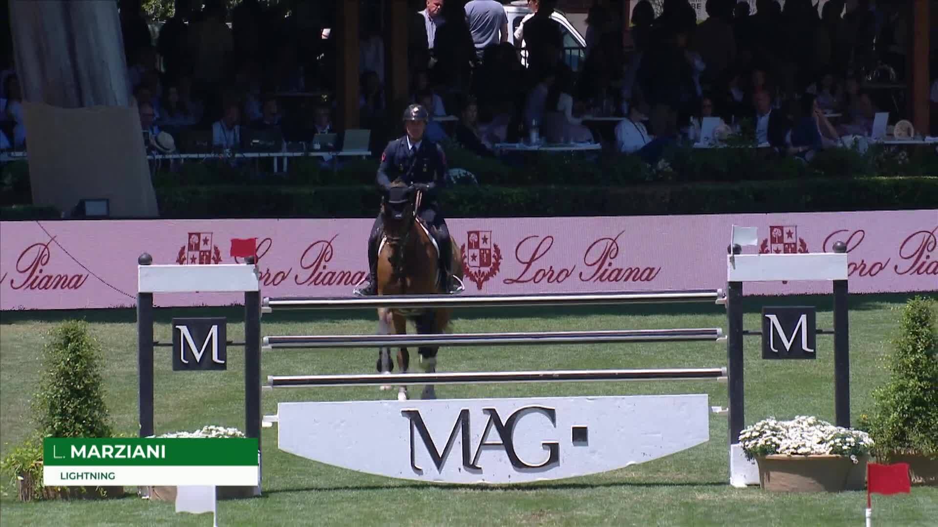 Luca Marziani with Lightning - CSIO 5* Rome 2025 - Round 1
