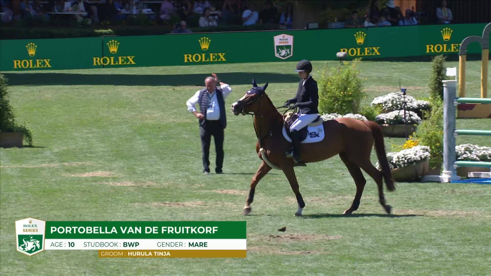 Emilie Conter with Portobella Van de Fruitkorf - CSIO 5* Rome 2025 - Round 2