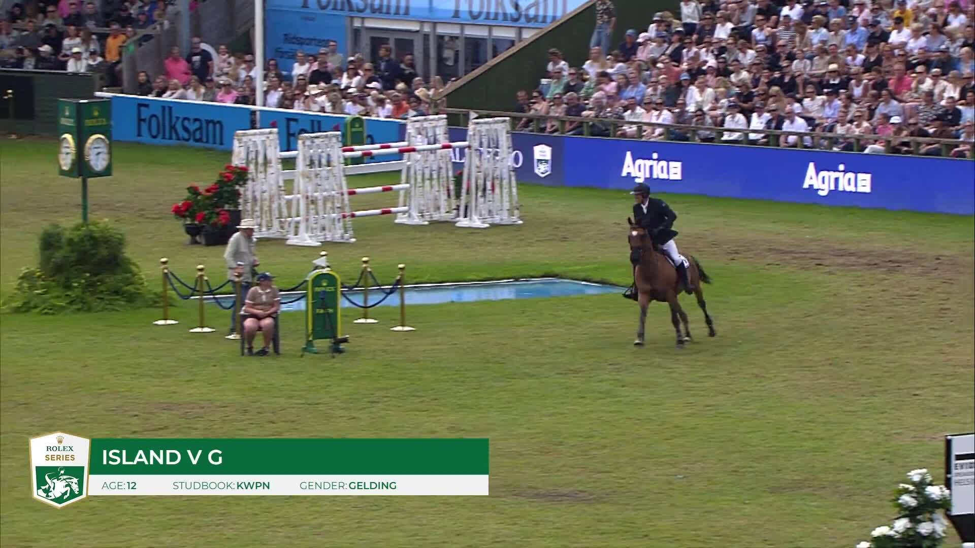 Geir Gulliksen with Island V G - CSIO 5* Falsterbo 2025 - Round 1