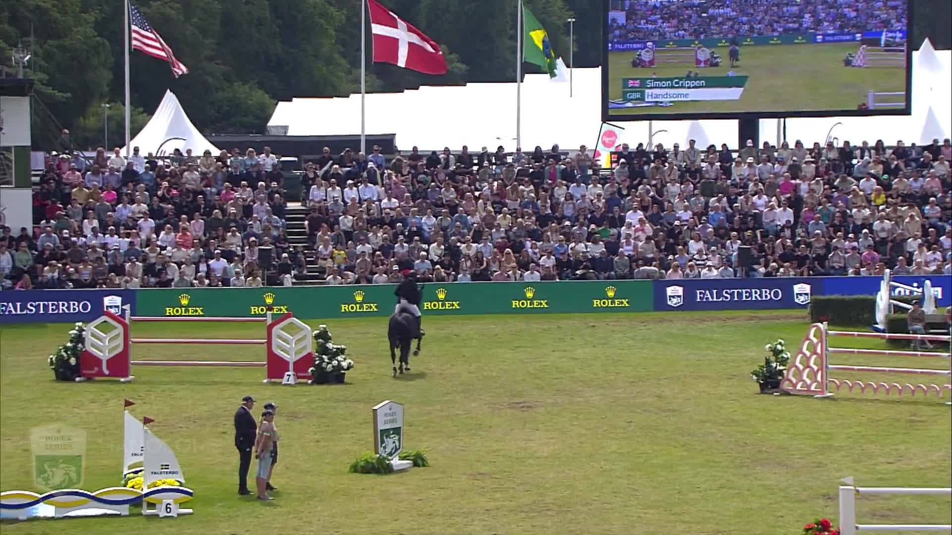 Simon Crippen with Handsome - CSIO 5* Falsterbo 2025 - Round 1