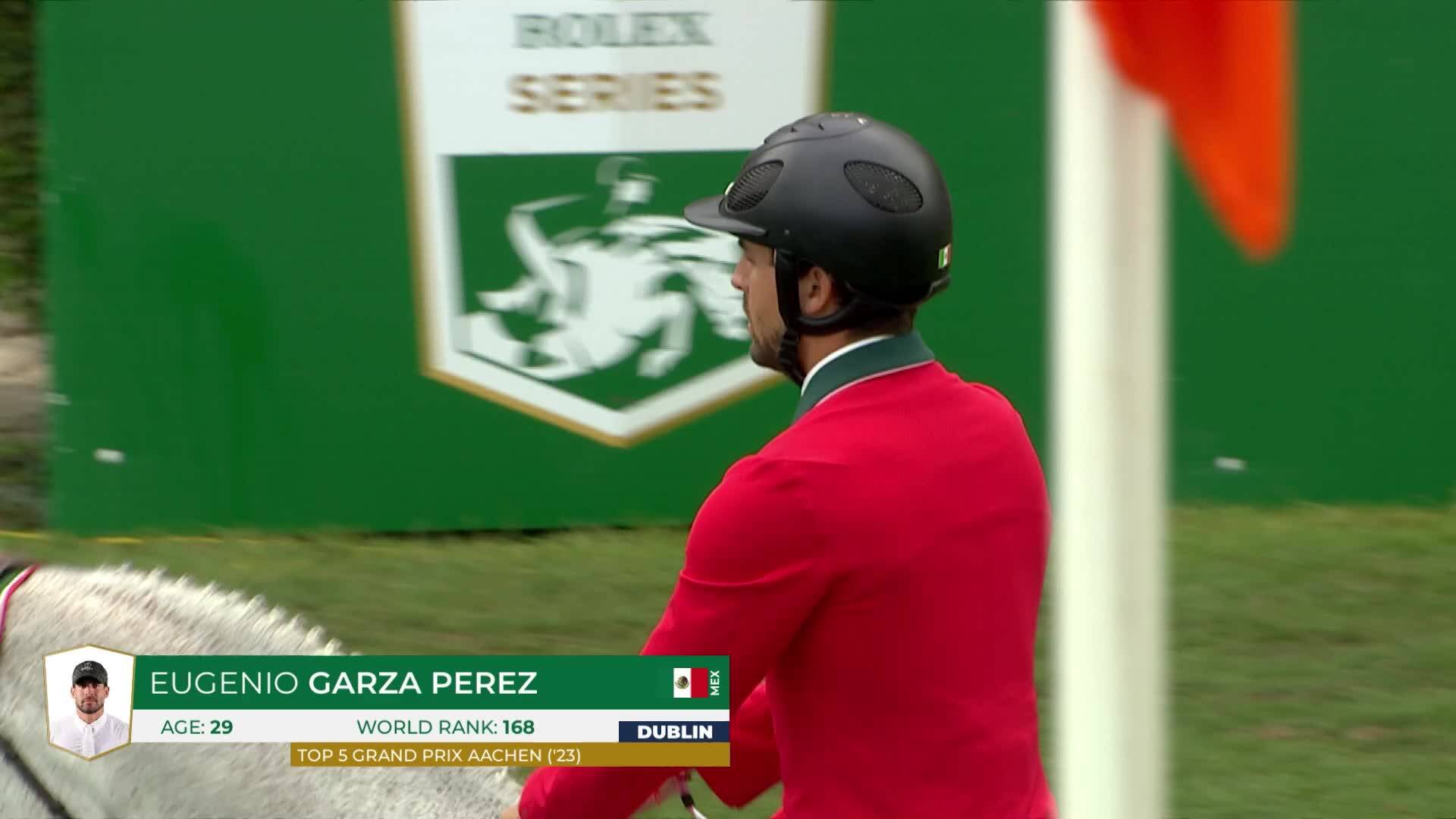 Eugenio Garza Perez with Contago - Dublin Horse Show 2025 - Round 1