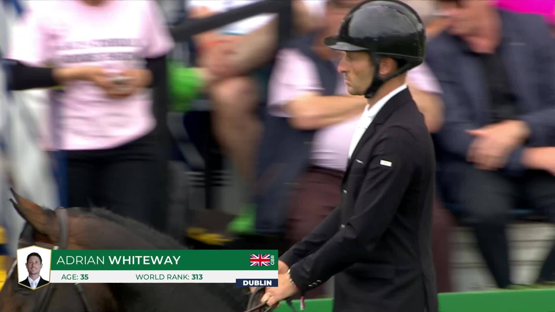 Adrian Whiteway with Chacco Volo - Dublin Horse Show 2025 - Round 1