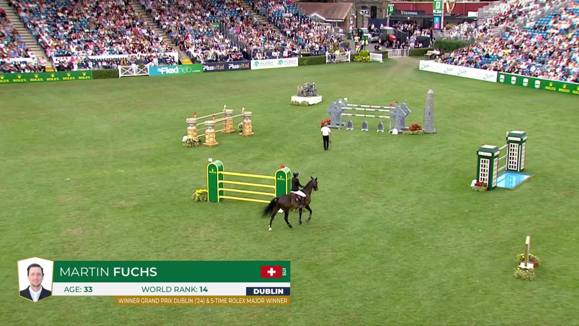 Martin Fuchs with Conner Jei - Dublin Horse Show 2025 - Round 1