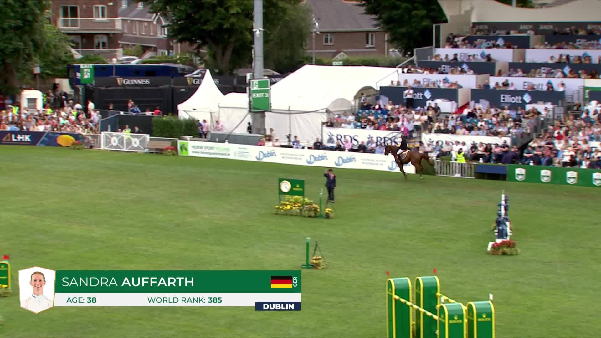 Sandra Auffarth with Quirici H - Dublin Horse Show 2025 - Round 1