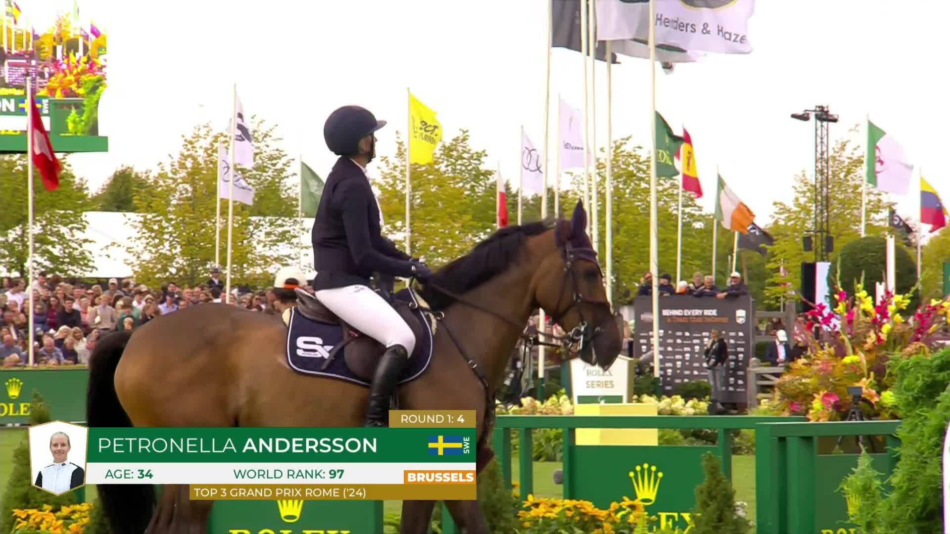 Petronella Andersson with Olympke Van 'T Merelsnest - CSIO 5* Bruxelles 2025 - Round 2