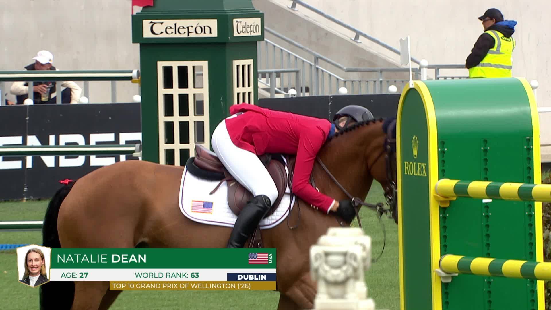 Natalie Dean with Acota M - CSIO 5* Dublin 2026 - Round 1