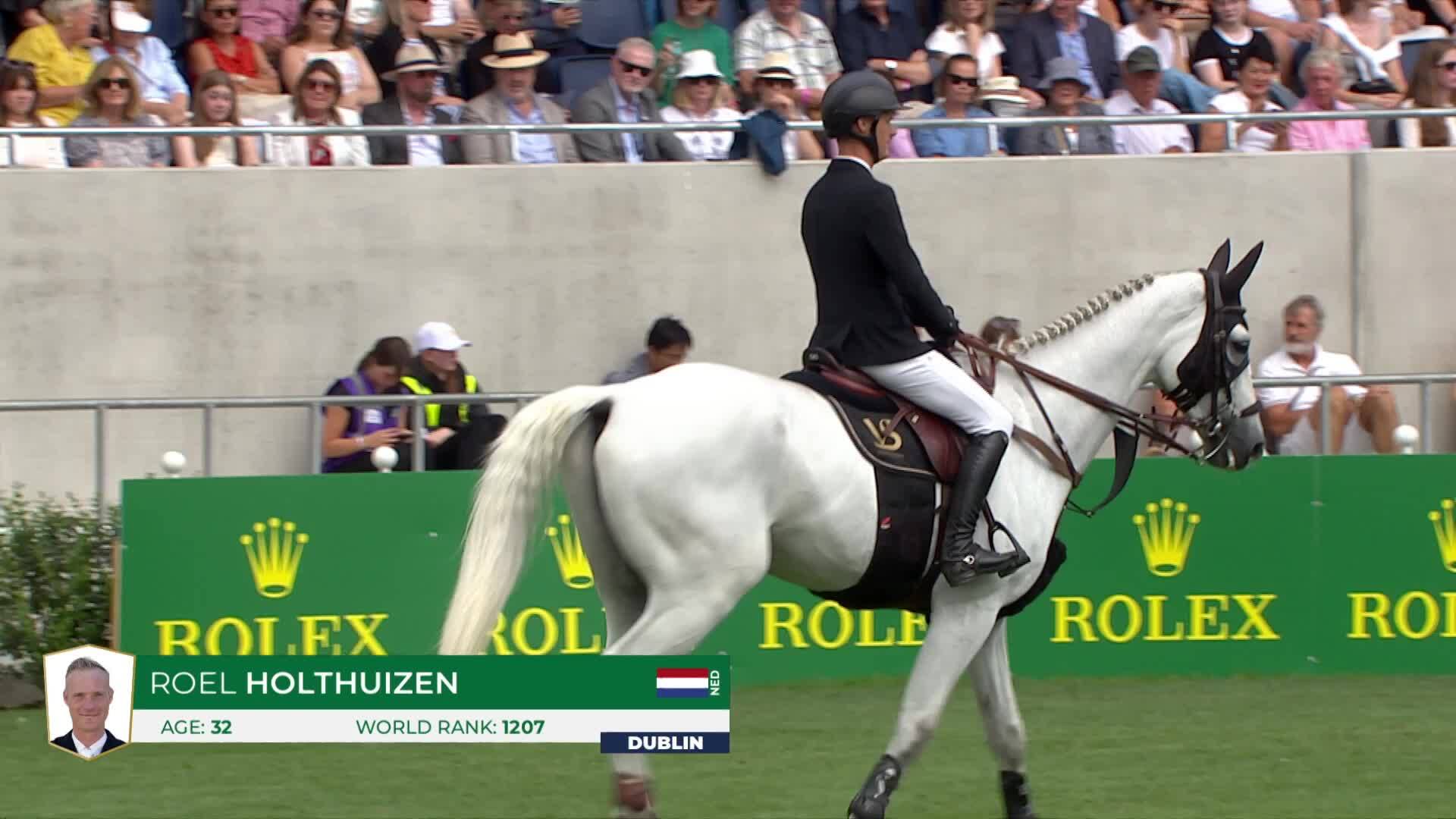 Roel Holthuizen with Carlson W 3 - CSIO 5* Dublin 2026 - Round 1