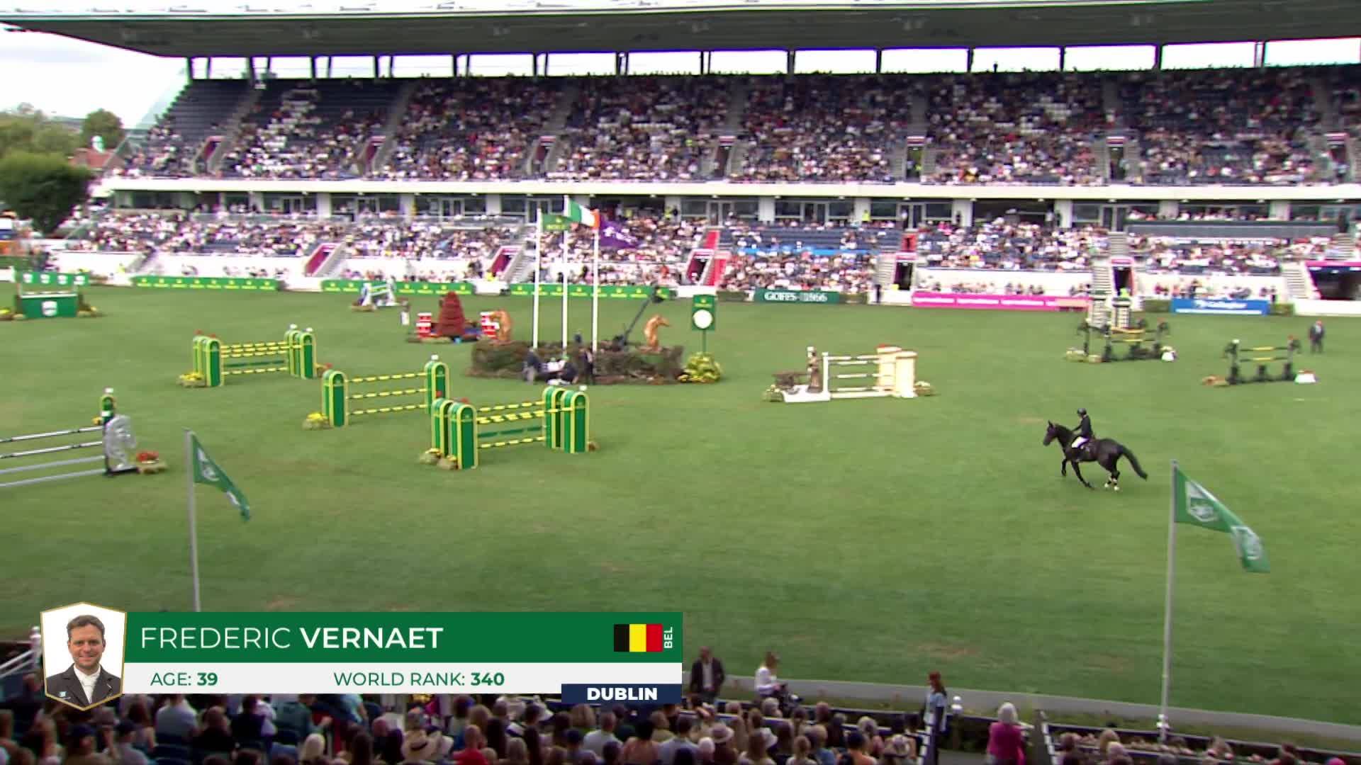 Frederic Vernaet with Orak d'Hamwyck T&l - CSIO 5* Dublin 2026 - Round 1