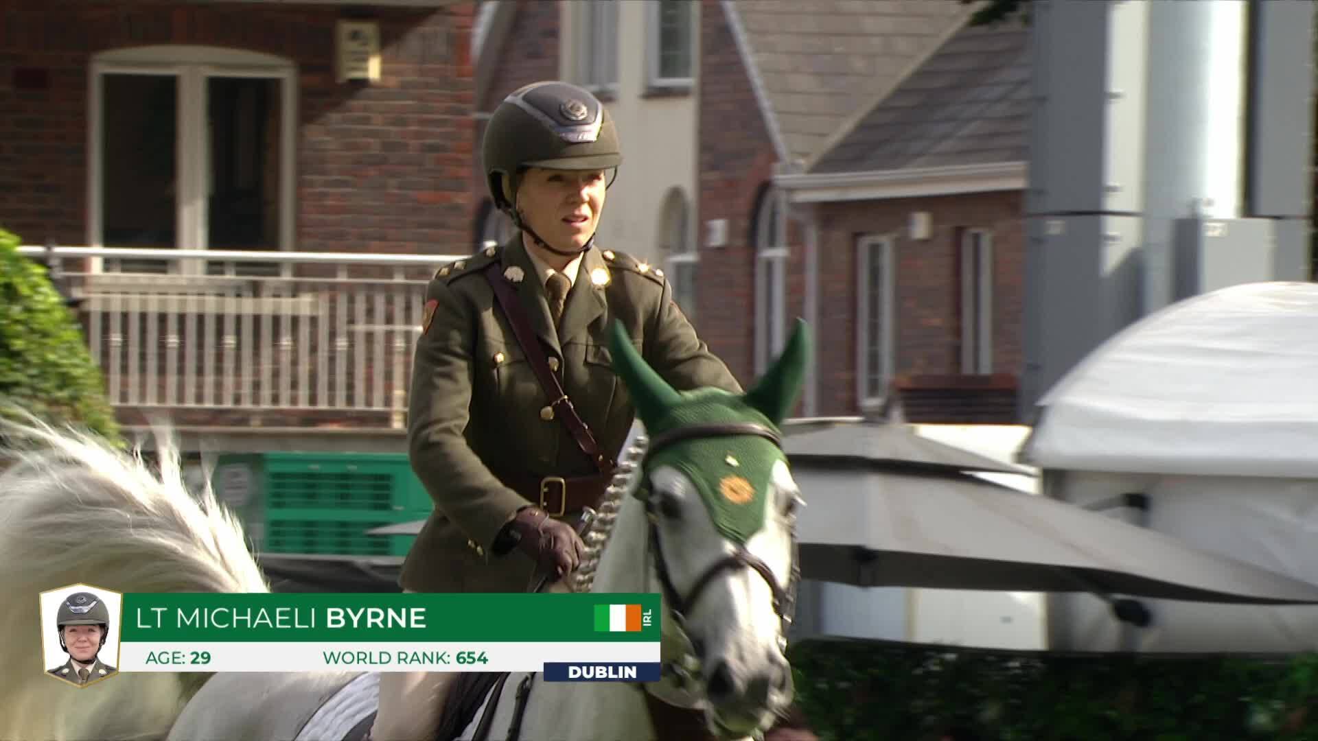 Lt Michaeli Byrne with Msh Claregalway - CSIO 5* Dublin 2026 - Jump-Off