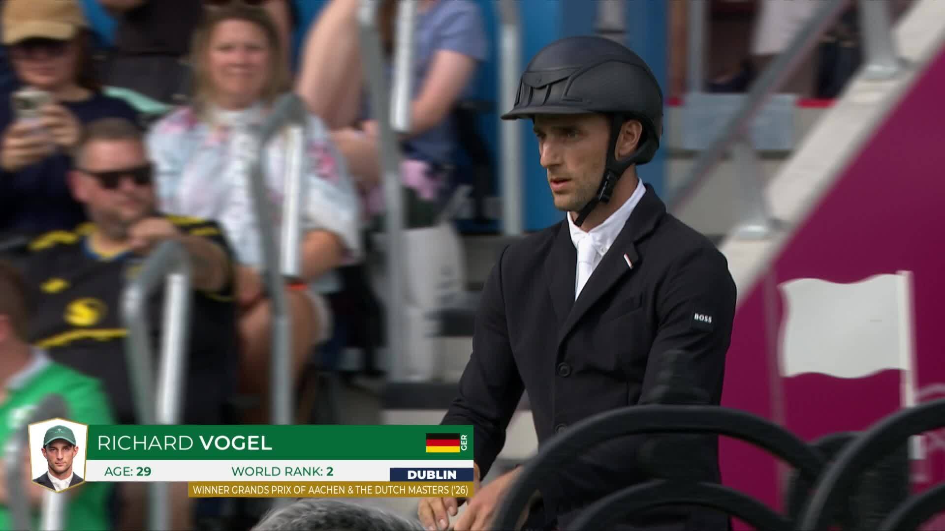 Richard Vogel with Cloudio - CSIO 5* Dublin 2026 - Jump-Off