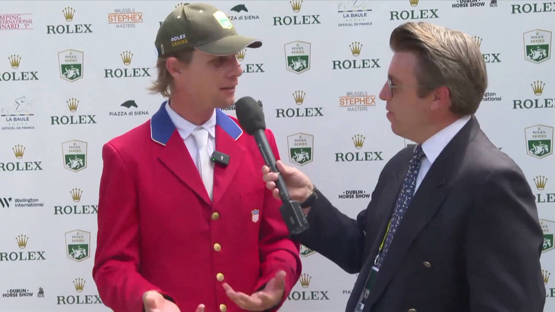 Karl Cook and Caracole de la Roque win the Rolex Grand Prix of Rome