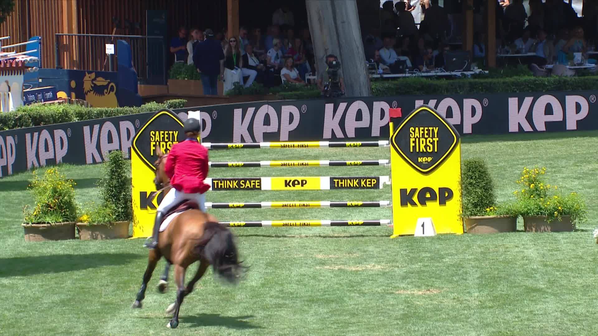 Karl Cook with Caracole de la Roque - CSIO Rome - Piazza di Siena 2024 - Round 1