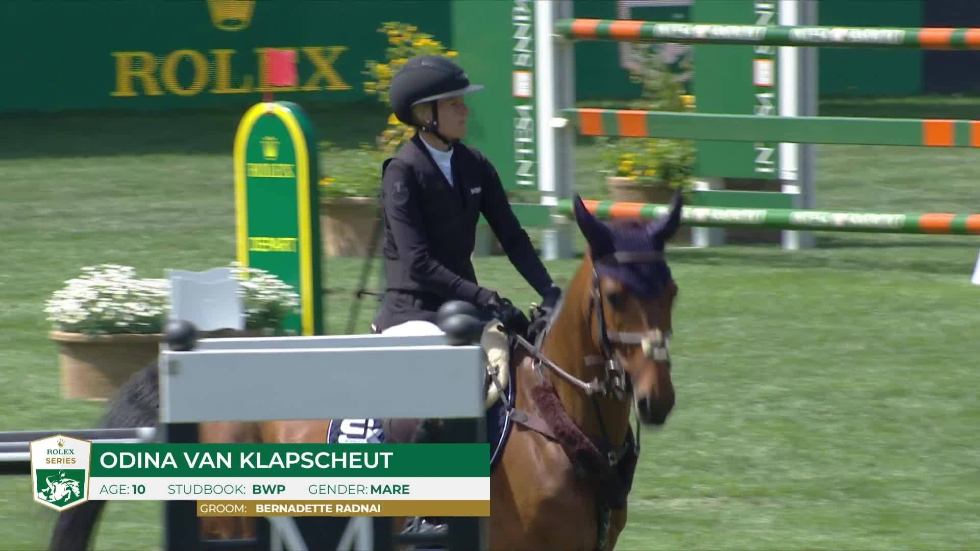 Petronella Andersson with Odina Van Klapscheut - CSIO Rome - Piazza di Siena 2024 - Round 2