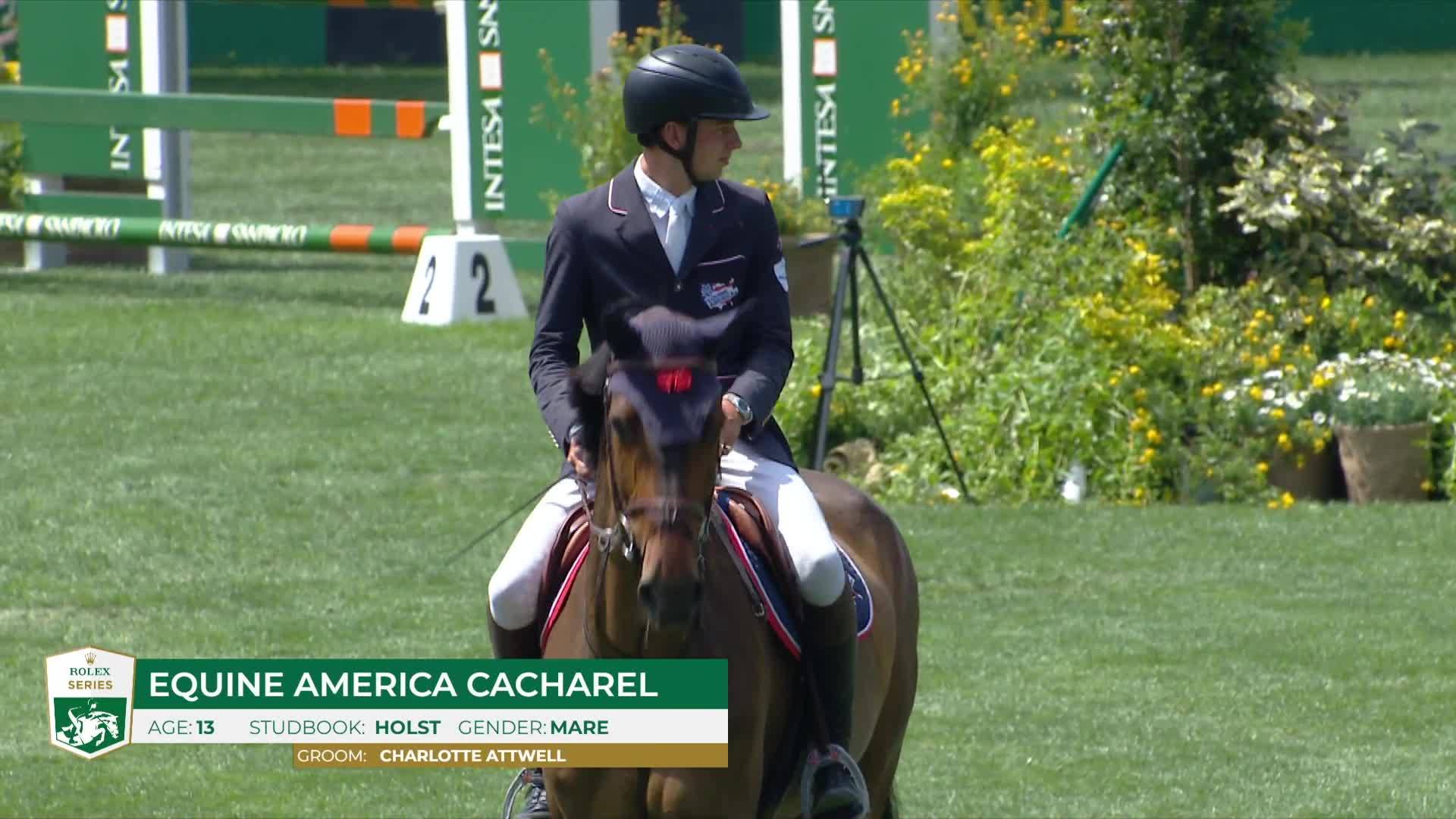 Joseph Stockdale with Equine America Cacharel - CSIO Rome - Piazza di Siena 2024 - Round 2