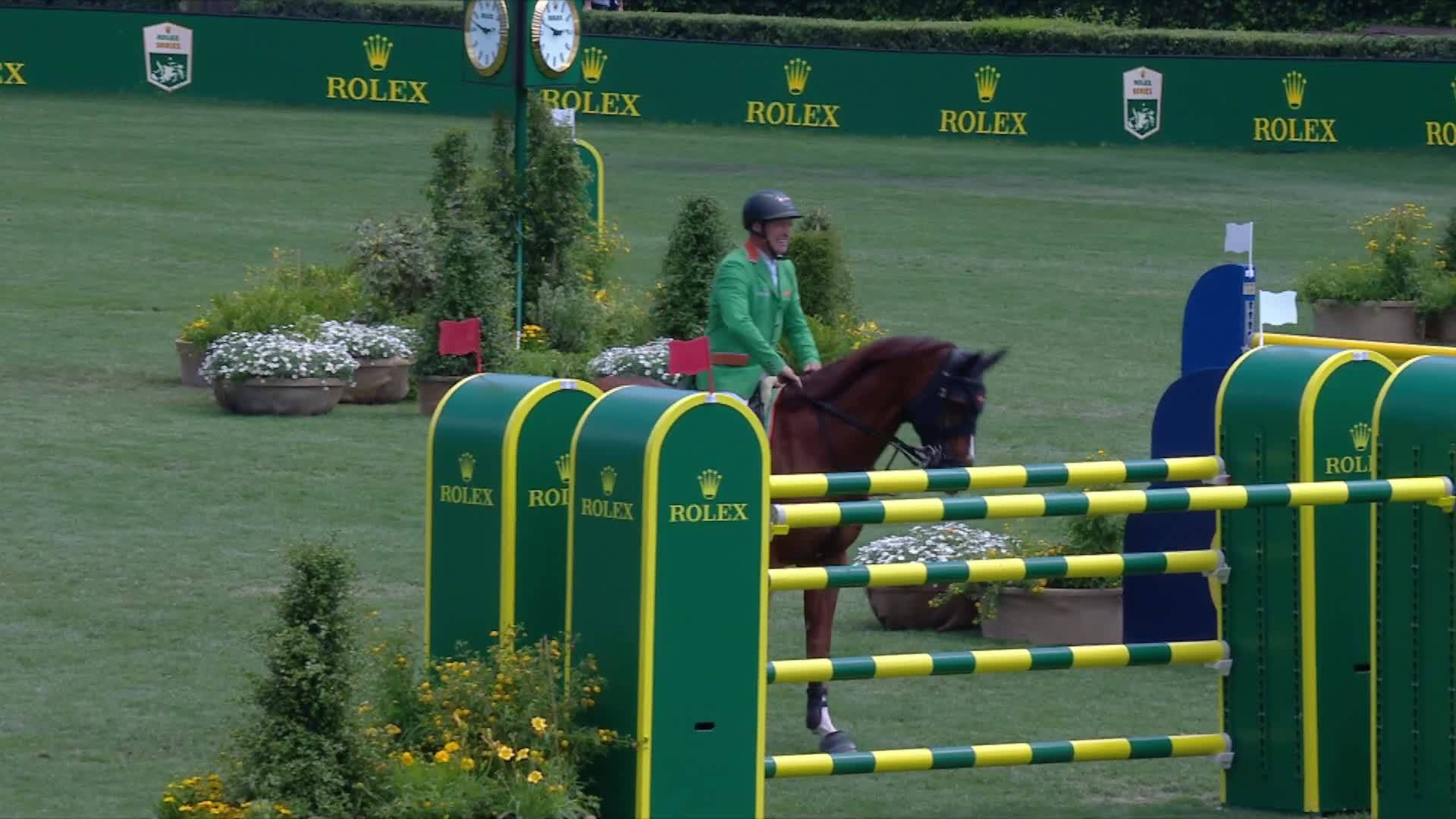 Gerfried Puck with Equitron Naxcel V - CSIO Rome - Piazza di Siena 2024 - Round 2