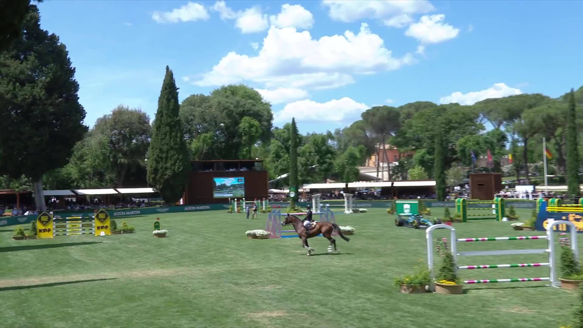 Salim Ahmed Al Suwaidi with Foncetti Vd Heffinck - CSIO Rome - Piazza di Siena 2024 - Round 1