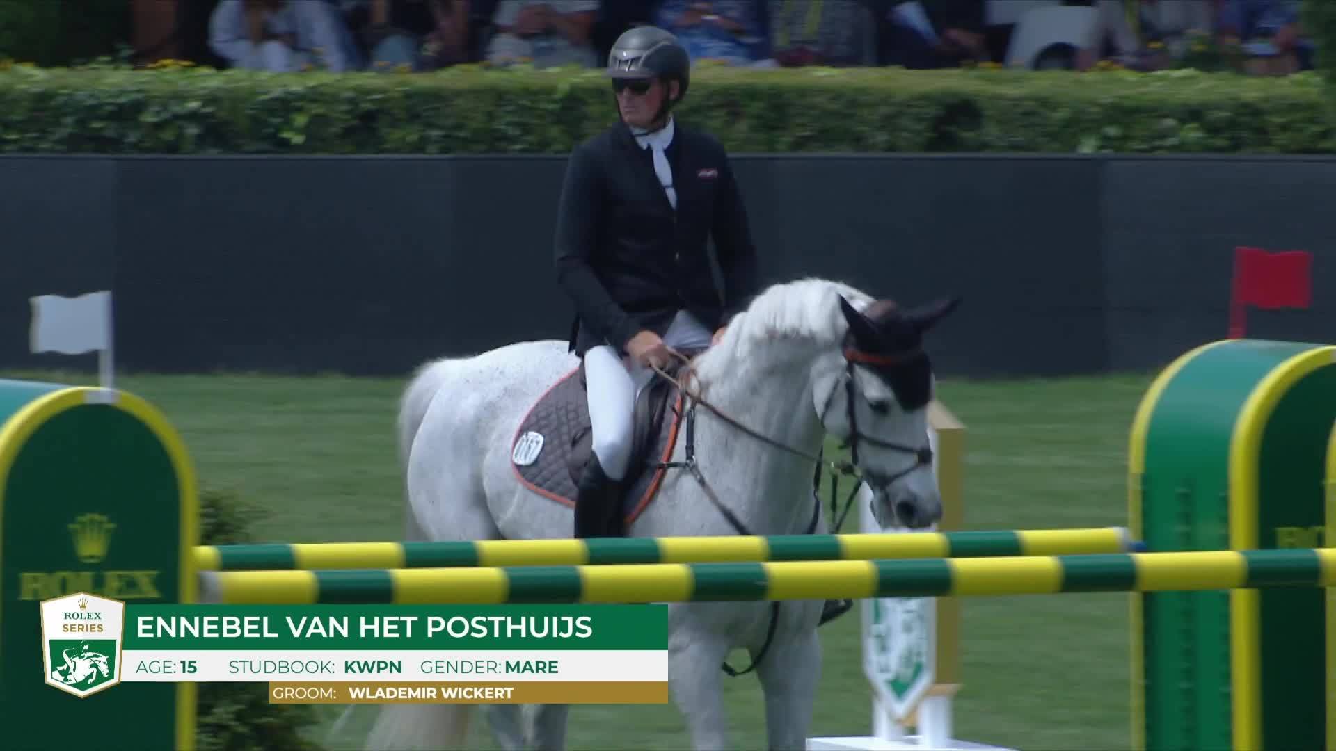 Peter Petschenig with Ennebel Van Het Posthuijs - CSIO Rome - Piazza di Siena 2024 - Round 1