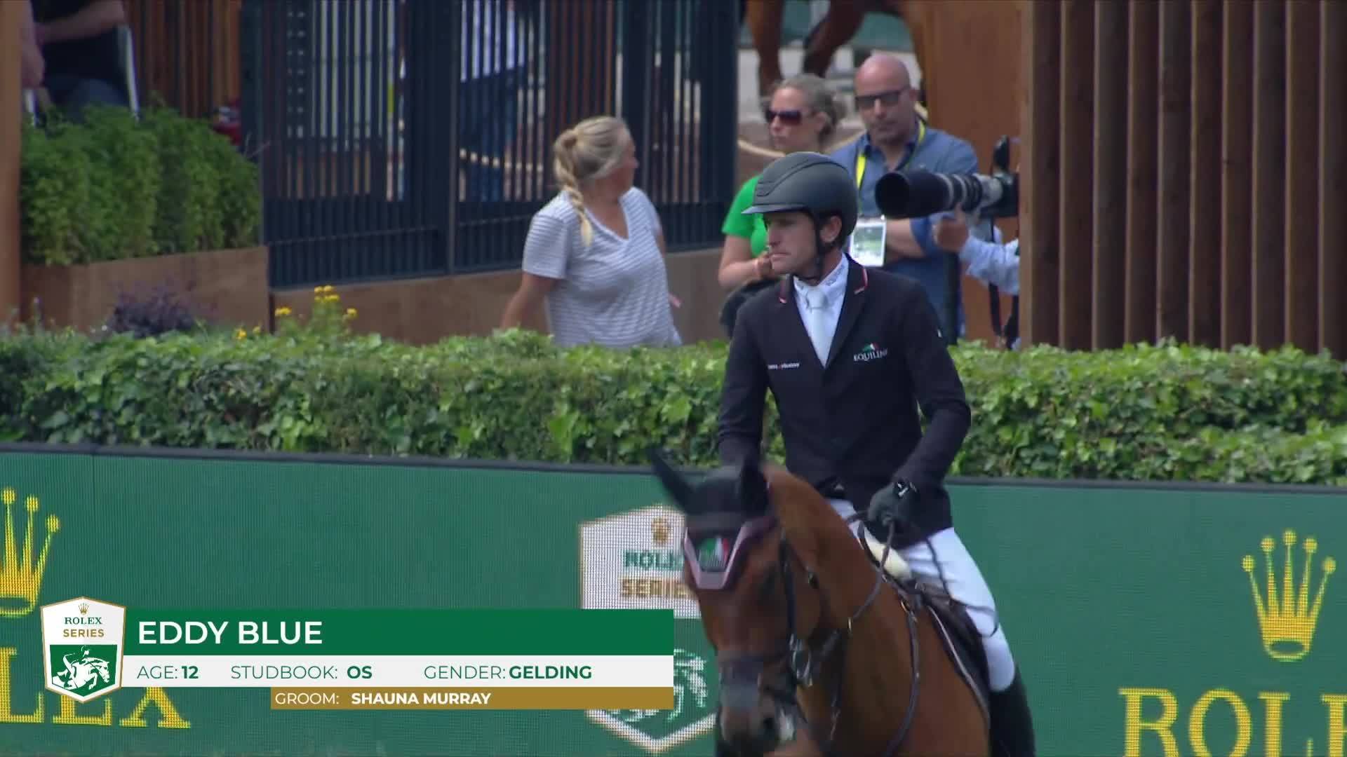 Darragh Kenny with Eddy Blue - CSIO Rome - Piazza di Siena 2024 - Round 2