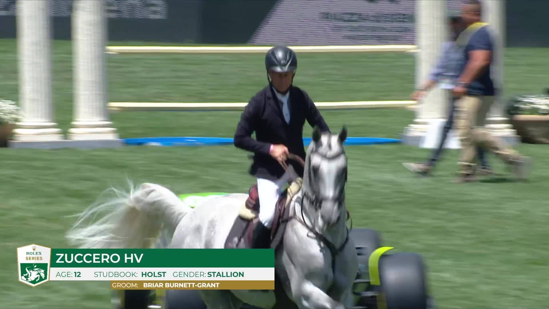 Rolf-Göran Bengtsson with Zuccero Hv - CSIO Rome - Piazza di Siena 2024 - Round 1