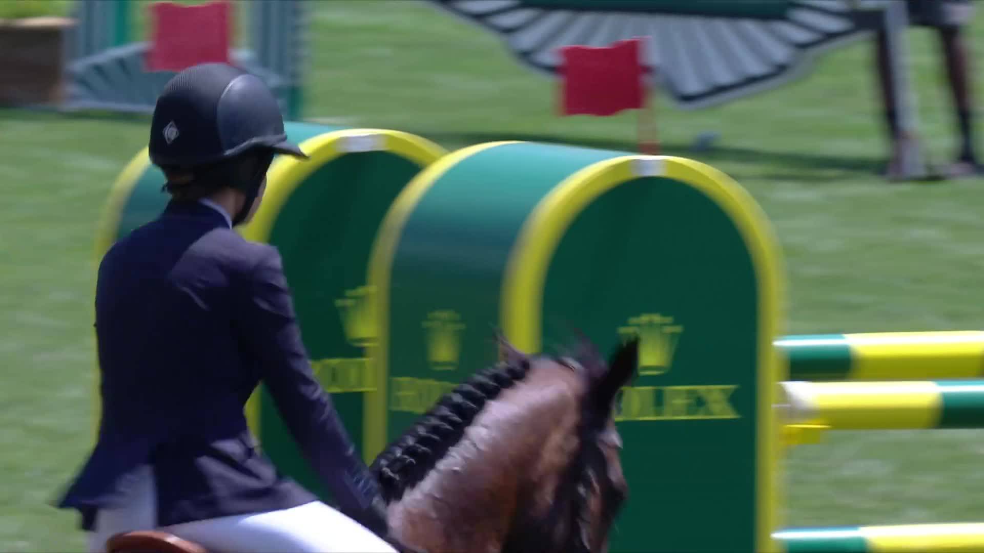Victoria Gulliksen with Mistral Van de Vogelzang - CSIO Rome - Piazza di Siena 2024 - Round 1